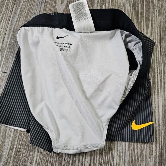 Nike Pro Elite USA Compression Running Racing Shorts Women's XS Black Grey Gold - Picture 7 of 13